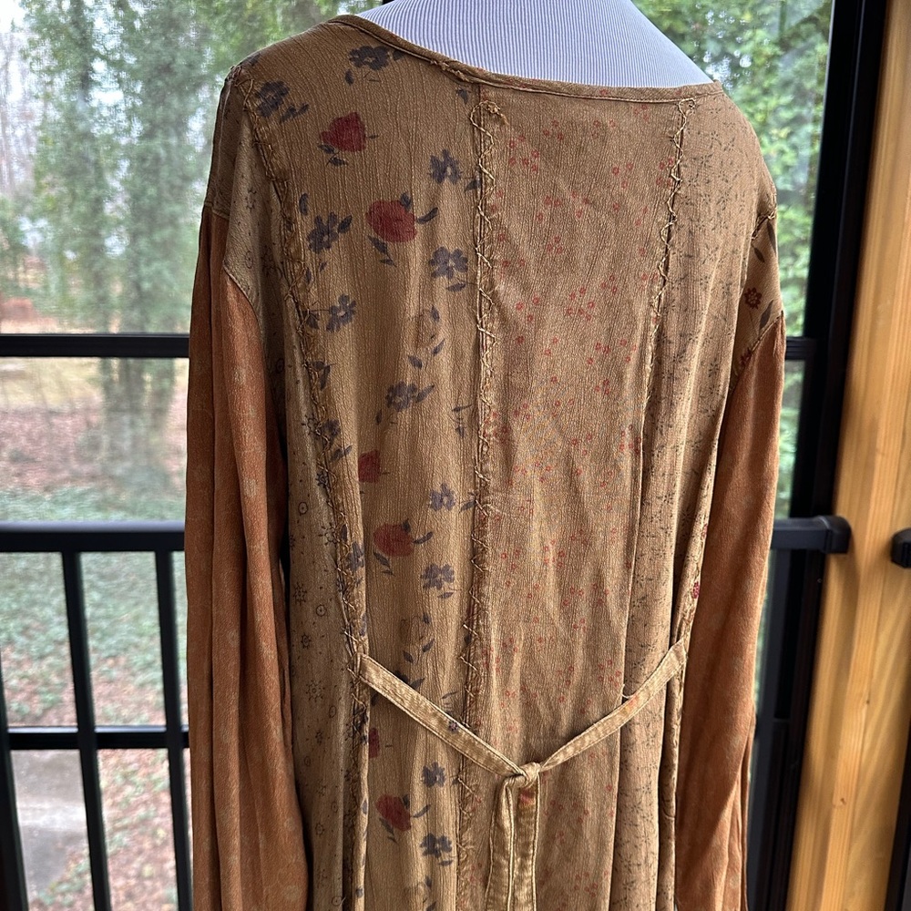 Vintage Sacred Threads Maxi Boho Patchwork Hippie… - image 11